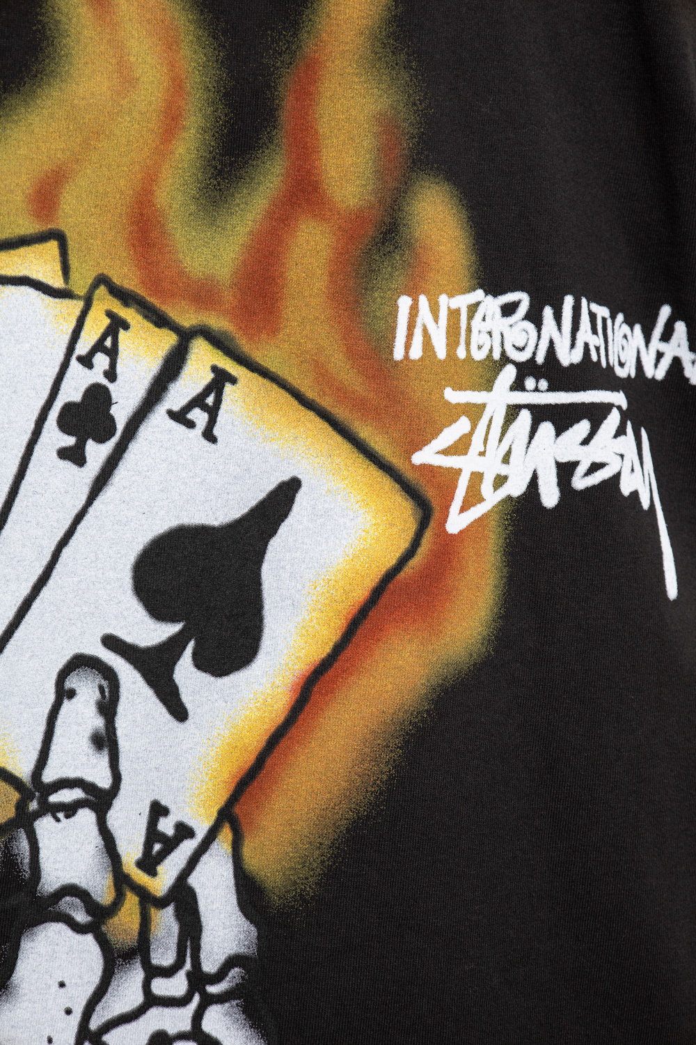 Black Printed T - shirt Stussy - SchaferandweinerShops Spain